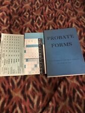 Probate Forms Title Insurance & Trust Company Los Angeles, 1955 Vtg  picture