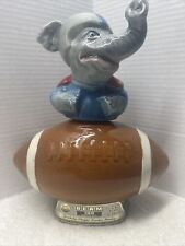 1972 Jim Beam Republican Elephant on top of Football Whiskey Decanter Empty picture