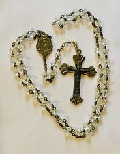 Refurbished Vintage/Antique Catholic Rosary Sacred Heart Madonna & Child 19” picture