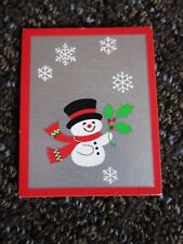 Hallmark Christmas Tag Little Card Snowman Holly 2