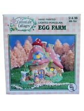 Vintage Cottontale Cottages Porcelain Easter Village Egg Farm picture