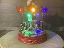 2021 Avon Christmas Carousel Light Up - GREAT PREOWNED MUSIC AND LIGHTS UP  picture
