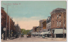ILLINOIS STERLING THIRD STREET POSTED 1913 TO MRS. GRACE DINSMORE, OSBORN OHIO picture