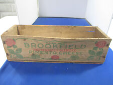 Vtg. Swift's Premium Brookfield Pimento Pasteurized Process Cheese 5 lb wood box picture