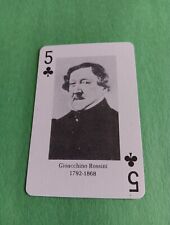 Gioacchino Rossini Five Playing Card Great Composers Music  picture