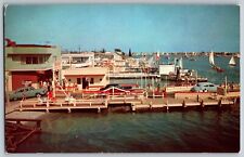Balboa Island, California - Ferry Landing on South Bay Front - Vintage Postcard picture