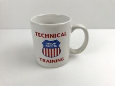 VTG Union Pacific Railroad Technical Training Ceramic Coffee Mug Cup 10 Oz EUC picture
