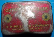 Vtg 1900s Mulford Crystal Pastilles Medicine Candy Tin H.K. Mulford Co. Phila picture