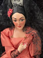 Vintage Rare 1950 Mexican Senorita Munecos Corselle Composite Doll picture