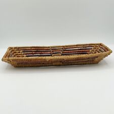 Early 1900’s Native American Coil Basket Pine Needle Grass 10 Coil picture