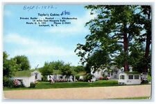 c1940 Taylor's Cabins east Niagara Falls Lockport New York NY Vintage Postcard picture
