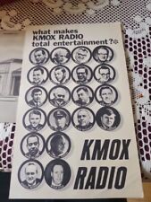 KMOX  radio jumbo post card -CBS Radio  picture