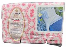 Cannon Royal Family Full Flat Sheet Featherlite Pink Cameo Rose NOS Vintage picture