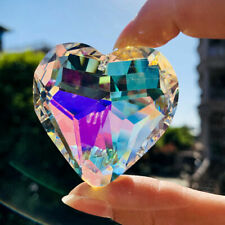 10PC AB 3D Love Crystal Prism Hanging Suncatcher Feng Shui Facete Rainbow Maker picture