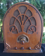 Antique 1935 - 37 MAYFLOWER Cathedral Shortwave Tube Radio - Rare Model - BEAUTY picture