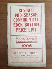 1909 The Post & Lester Automobile Dealer's Price List Catalog Confidential picture