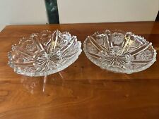 vintage antique Victorian 1900s thisle pair floral flower dishes trinket trays picture