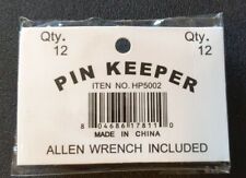 Pin Keepers Pin backs Pin Locks Locking Pin Backs w/ Allen Wrench - 12 Pieces/ea picture