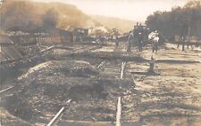 J29/ New York RPPC Postcard c1910 C&EI Railroad Wreck Disaster 139 picture