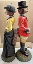 *Vintage* Winterthur Mr & Mrs Lord Fox Hunt 26” English Library Statue Exclusive picture