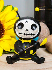 Ebros Furrybones Sitting Buzz Skull Face in Bee Costume with Hood and Honey picture