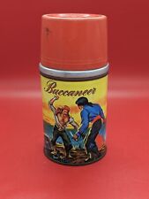 Vintage 1957 Aladdin Buccaneer Metal Lunchbox Thermos w/ Cap  picture