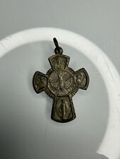 Vintage 60’s Religious Cross Charm “I Am A Catholic Please Call A Priest” picture