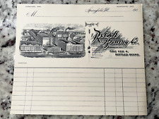 One (1) Reisch Brewing Co. Beer Springfield, Illinois Invoice NOS Pre Pro RARE picture