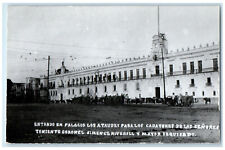c1940's Entando En Palacio Los Ataudes Para Los Cadaveres RPPC Photo Postcard picture