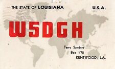 W5DGH QSL Card-Kentwood, Louisiana--1954 picture