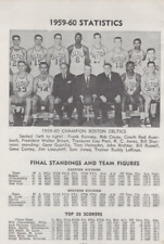 1959-1960 NBA Season Boston Celtics Team Russell Cousy Vintage Print Ad Photo picture