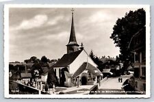 RPPC Sanctuary of Notre-Dame de Bourguillon, Fribourg Switzerland VTG Postcard picture