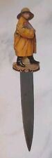 VINTAGE UNEEDA BISCUIT COMPANY YELLOW BOY LETTER OPENER ADVERTISING 1920's NICE  picture