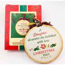 Vintage Hallmark Keepsake Ornament Daughter Embroidery Hoop 1985 with Box picture