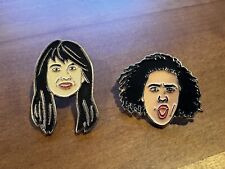 Broad City Twin Pins Two Enamel Pins Comedy Central 2017 picture