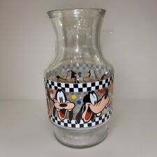 Disney Goofy Vintage Glass Juice Water Pitcher Carafe USA picture