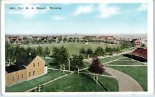 FORT RUSSELL, WY Wyoming  BIRDSEYE of FORT & GROUNDS   c1920s  Postcard picture