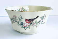 Lenox China - Serenade Bowl with Birds, Flowers and Gold Trim - 2.75
