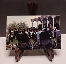 Vintage Postcard, Amish Worship Gathering, Heart of Amishland, Farm House picture