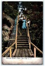 c1905's The Old Lover's Steps Sea Cliff LI New York NY Unposted Vintage Postcard picture