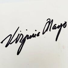 Virginia Mayo - ( Autographed 5x3 Card ) - Actress - The Best Years of Our Lives picture