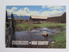Vintage Postcard Colorado High Country Mountain Farm Scene Old  #3962 picture
