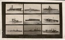 RPPC Air Craft Carriers Royal Navy 1916 Multi View Real Photo picture