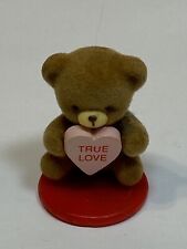 Enesco 1984 True Love Teddy Bear Valentines Day Conversation Heart Figure Statue picture
