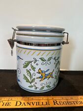 Italian Treat Jar with Snap lock lid canister picture