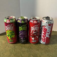 Lot Of 4 2023 Mountain Dew Energy 16oz Cans Empty Cans Only picture