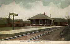 Georgetown Connecticut CT RR Train Station Depot c1910 Unused Postcard picture