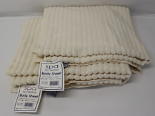 2 Vintage TerriSol Beach/Spa Towels  35x 66” Brazil 100% Ivory Cotton New W/Tags picture