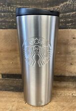 Starbucks Brushed Chrome Silver Stainless Steel Tumbler  2016 Cup 16oz picture