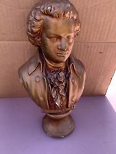 Bust of Wolfgang Amadeus Mozart  Music Composer By BASCO Italian Antiquities 12